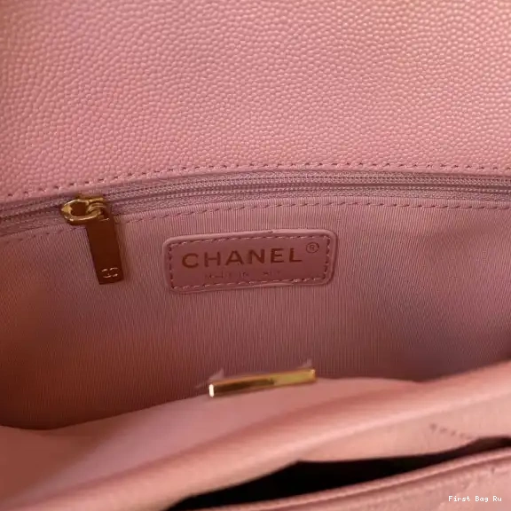 First Bag Ru HANDLE BAG WITH TOP SMALL CHANEL FLAP 0625